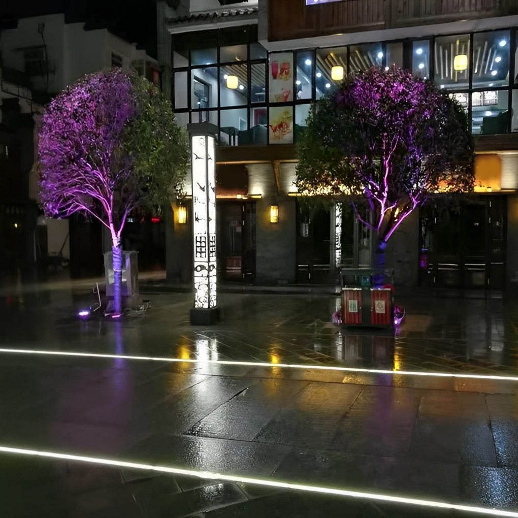 Inground Waterproof Rectangular Recessed Lighting for Outdoor Spaces