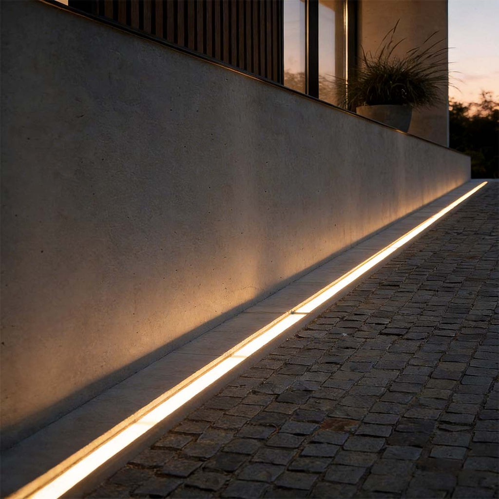 Inground Waterproof Rectangular Recessed Lighting for Outdoor Spaces