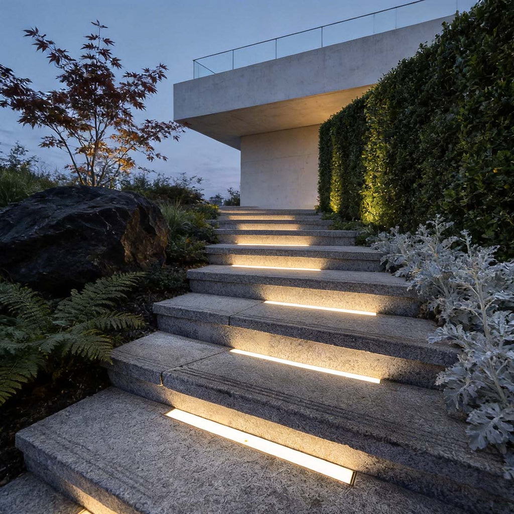 Inground Waterproof Rectangular Recessed Lighting for Outdoor Spaces