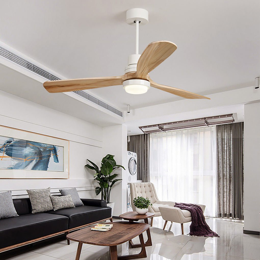 Intelligent LED Ceiling Fan Lamp with Remote Control and Dimming Feature