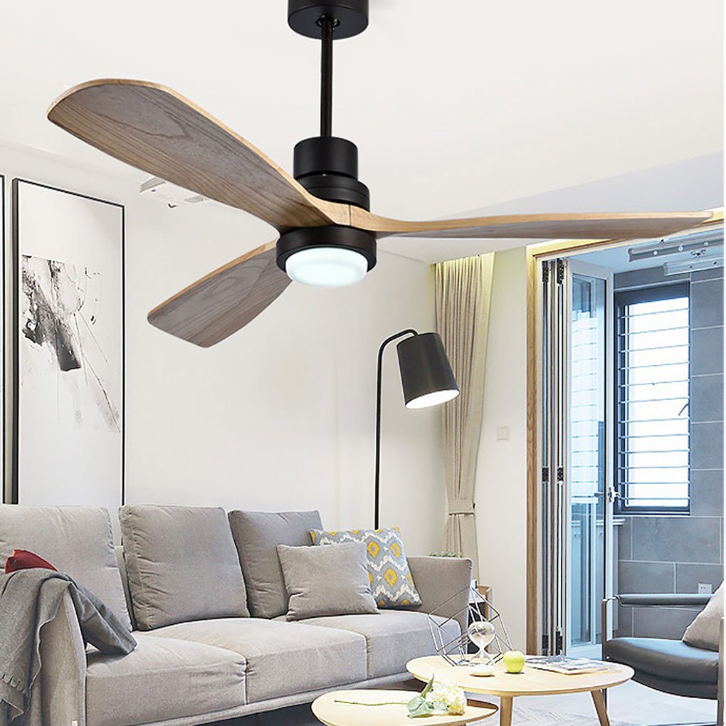 Intelligent LED Ceiling Fan Lamp with Remote Control and Dimming Feature