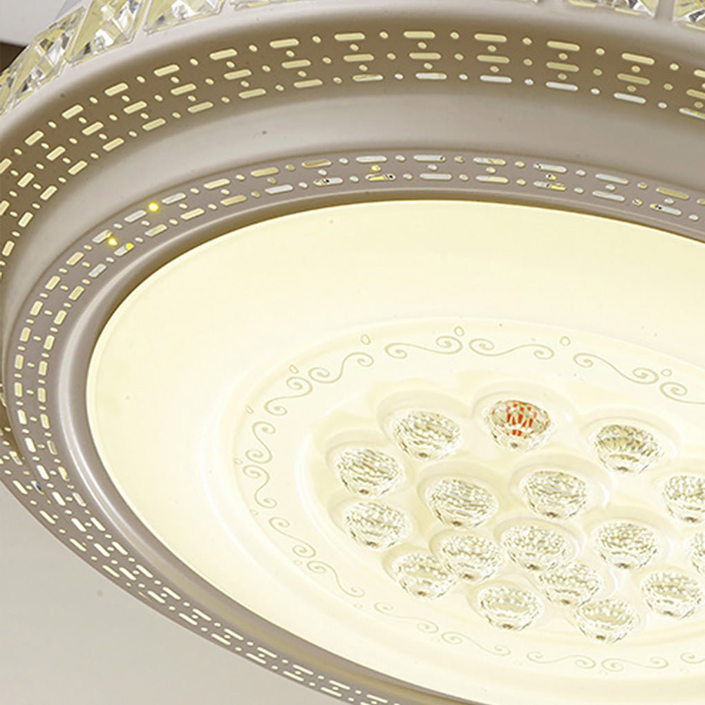 Intelligent Dimming LED Invisible Ceiling Fan Chandelier