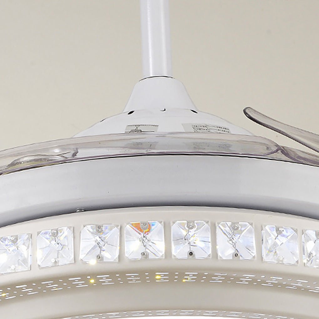 Intelligent Dimming LED Invisible Ceiling Fan Chandelier