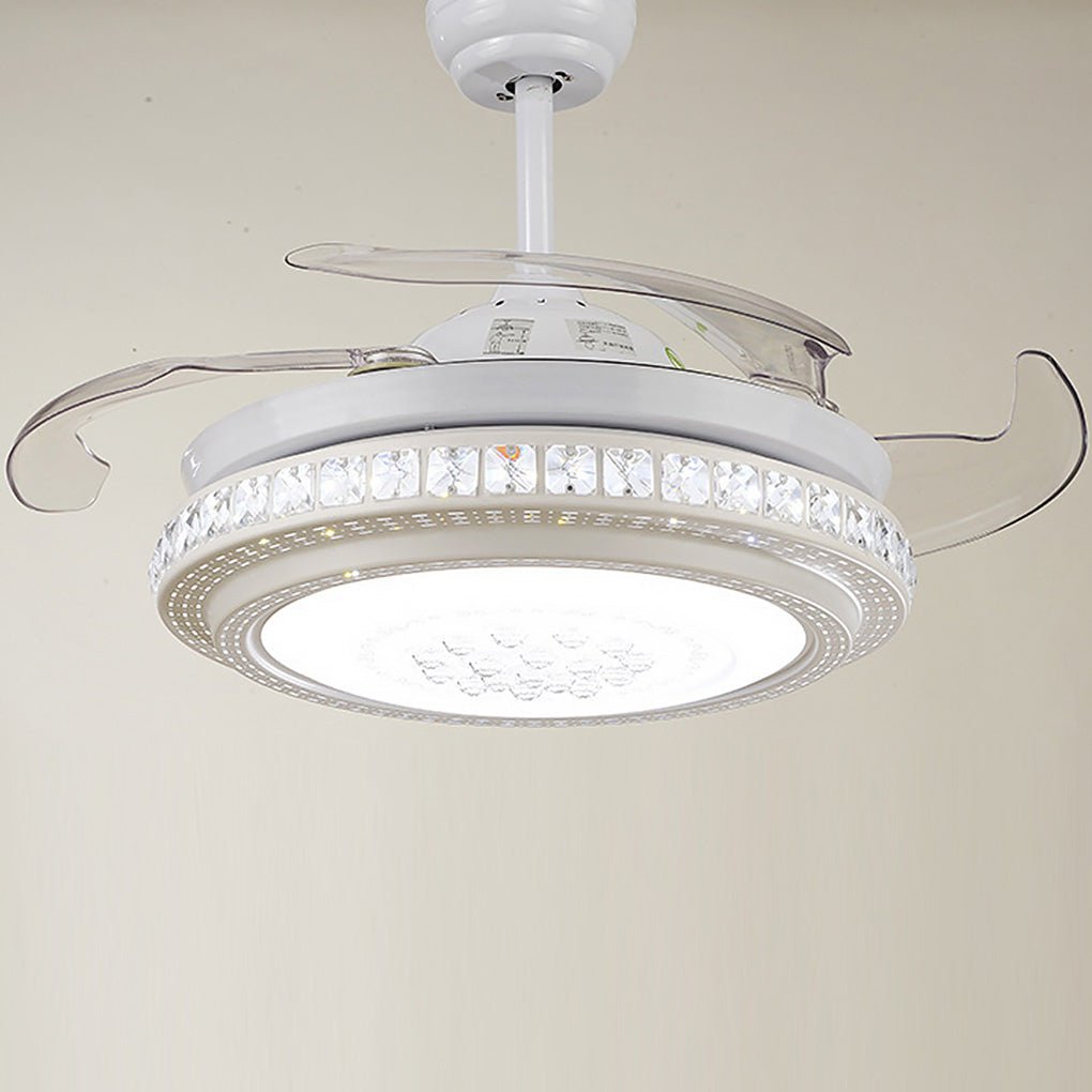 Intelligent Dimming LED Invisible Ceiling Fan Chandelier