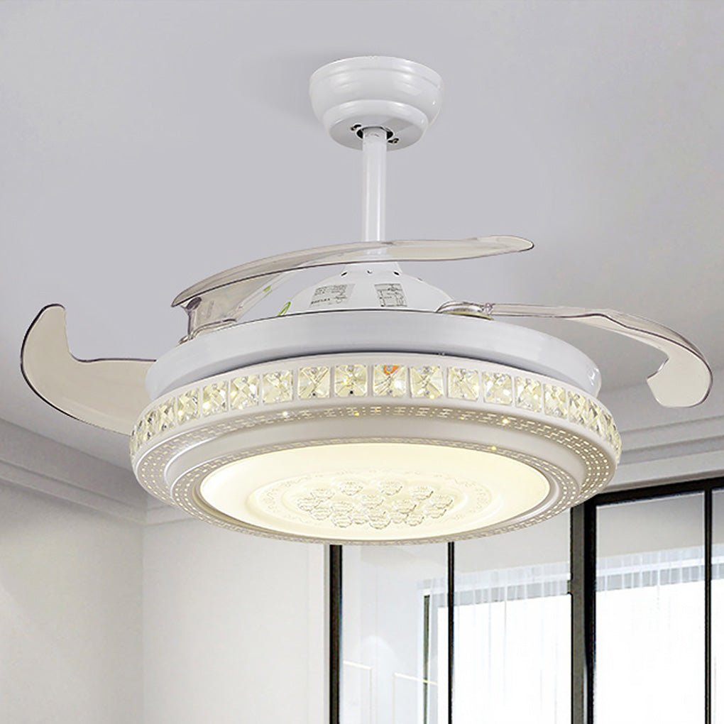 Intelligent Dimming LED Invisible Ceiling Fan Chandelier