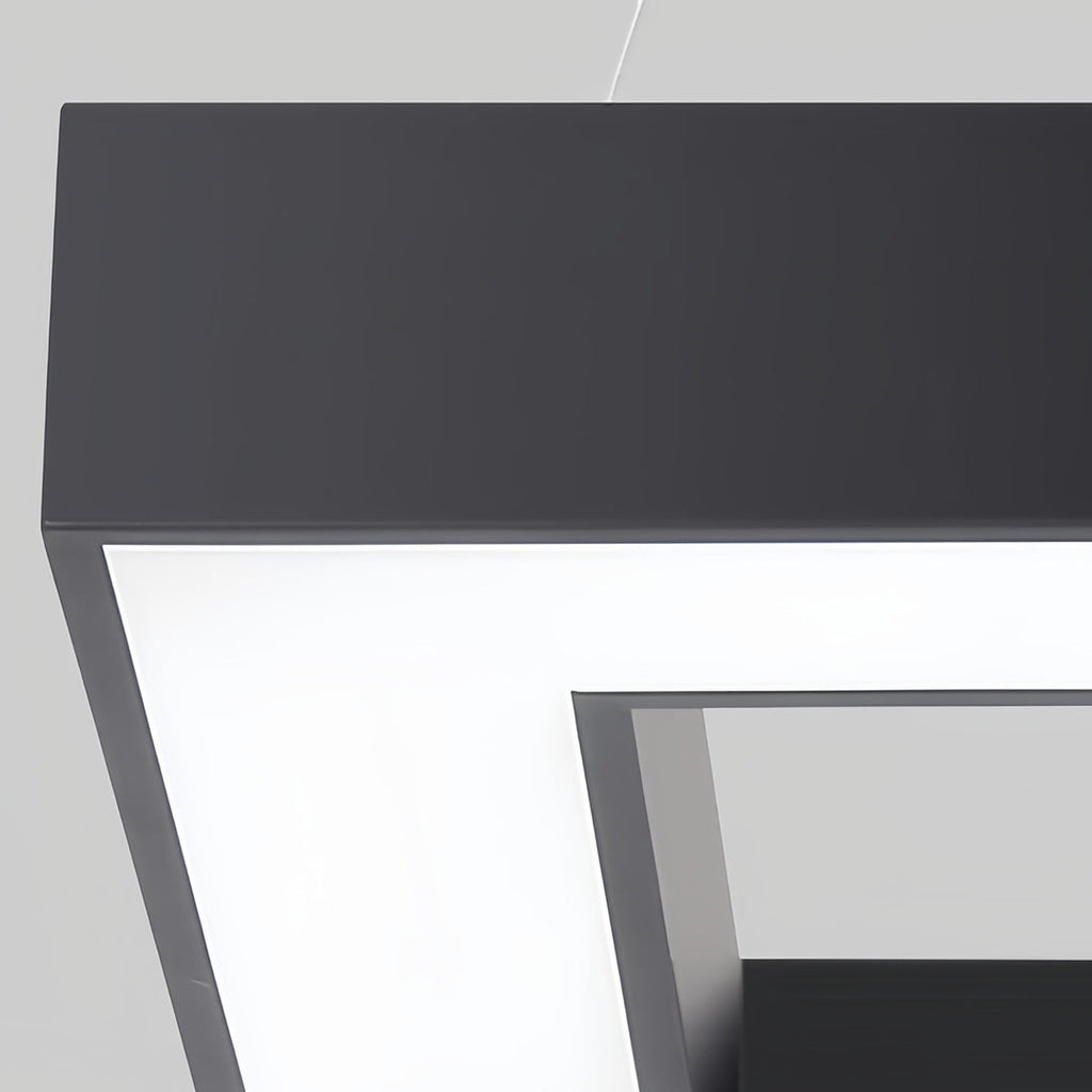 Modern Black Multi-Diamond LED Chandelier Ceiling Light