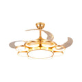 Modern Gold Ceiling Fan with Light - Silent LED Lamp, Energy Efficient, Stylish Home Decor