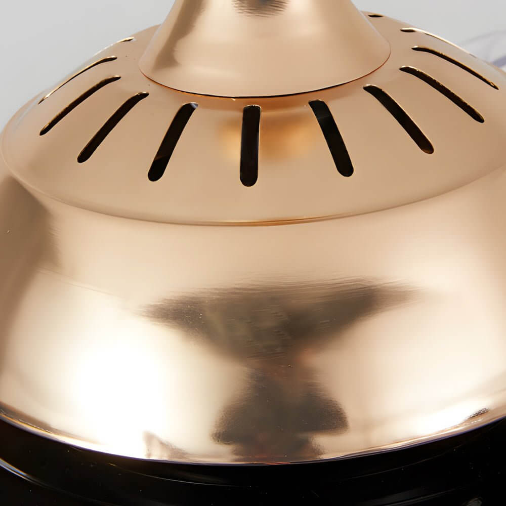 Modern Gold Ceiling Fan with Light - Silent LED Lamp, Energy Efficient, Stylish Home Decor