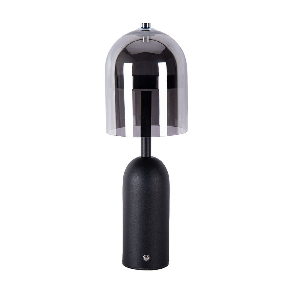 Italian Minimalist Glass Shade Table Lamp - Elegant Ambient Light for Home Decor