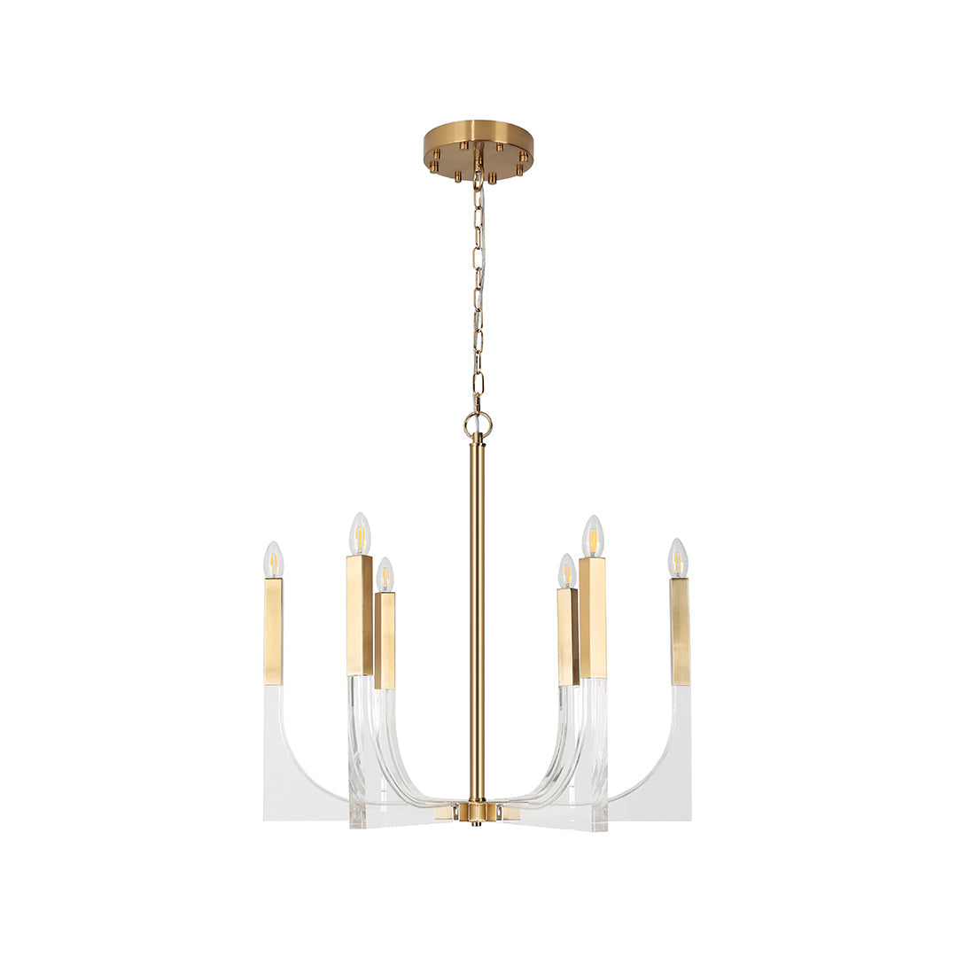 Acrylic Chandelier Elegant Minimalist Ceiling Light