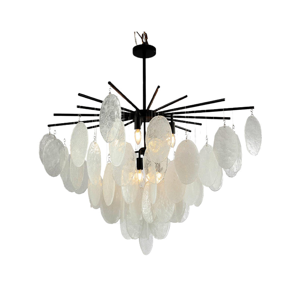 Mother of Pearl Chandelier Minimalist Metal Ceiling Light