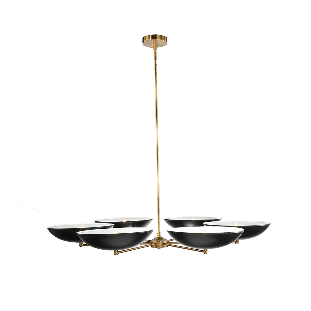 Black and Gold Vintage Chandelier Contemporary Ceiling Light