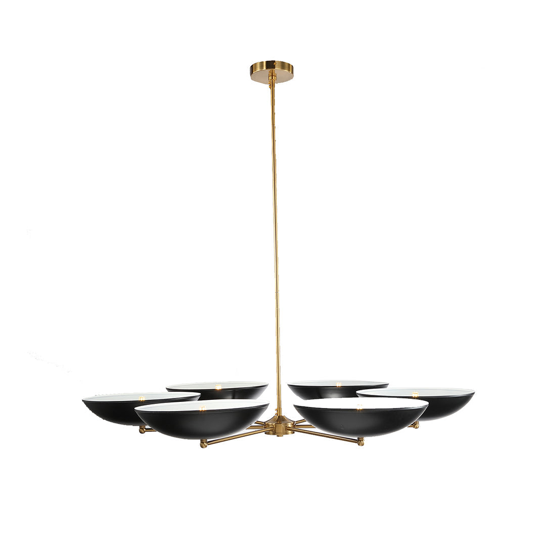 Black and Gold Vintage Chandelier Contemporary Ceiling Light