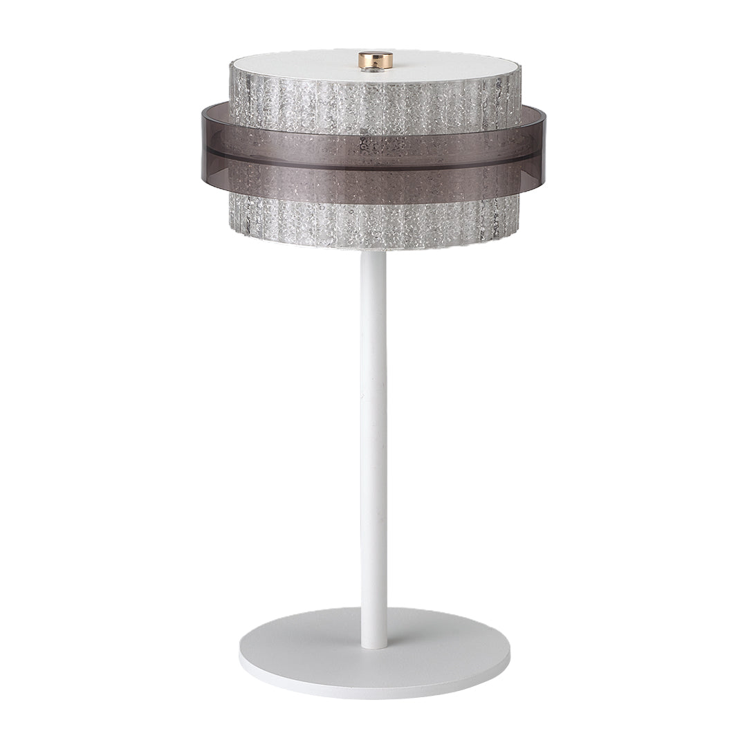 Vintage Metal Table Lamp with Iron Frame and PS Lampshade Lighting