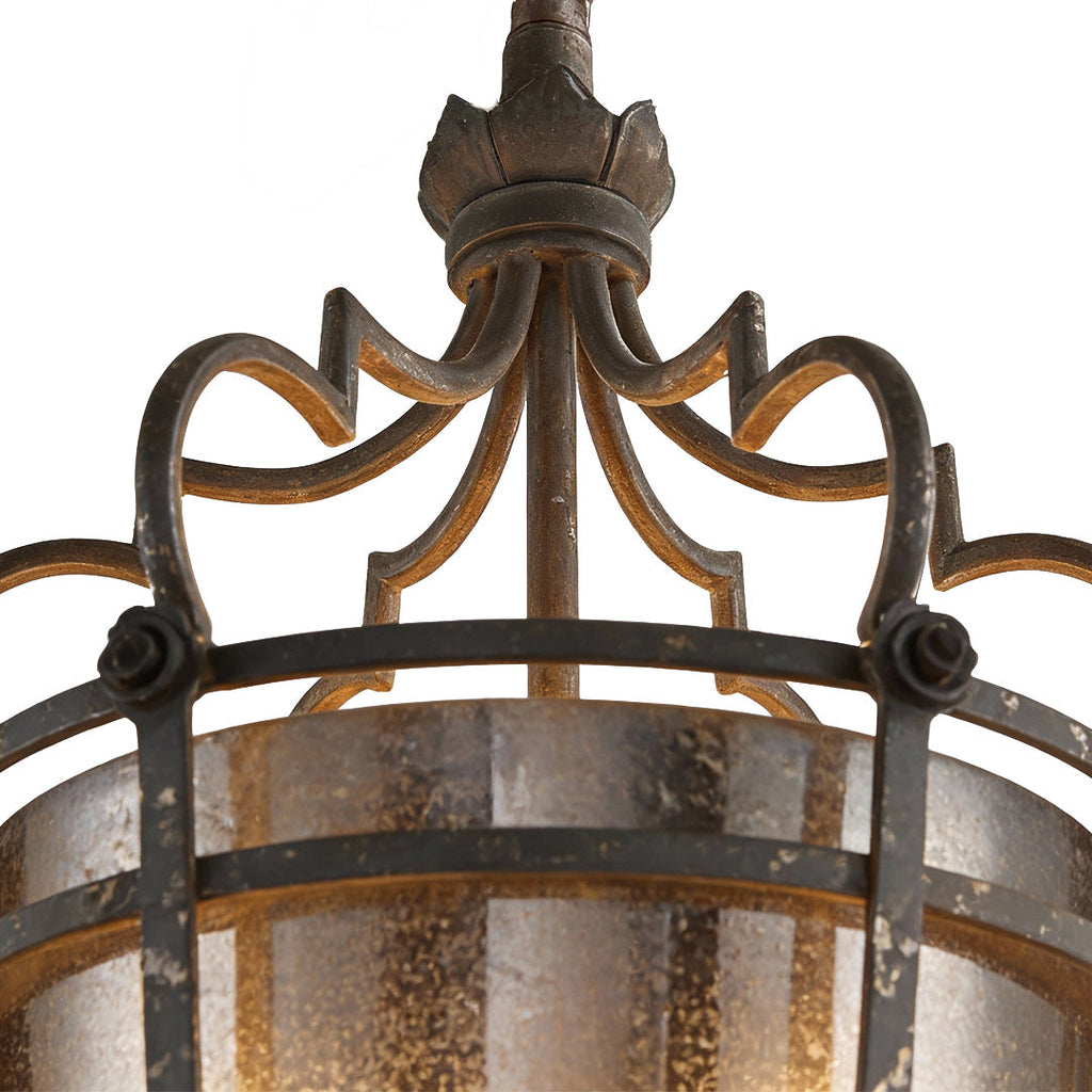 Italian Pendant Light Antique Bronze Elegant Ceiling Fixture