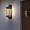 Vintage Striped Glass Waterproof LED Solar Wall Lights