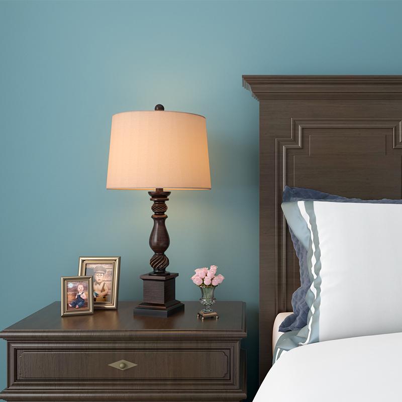 Rustic Bronze Resin Traditional Table Lamp - 24 Inch Home Décor Lighting