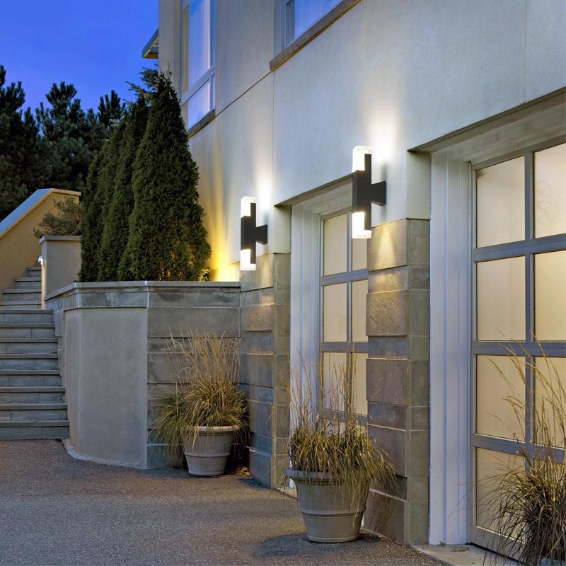 Waterproof Outdoor Wall Up/Downlight - Garage Exterior Wall Lights