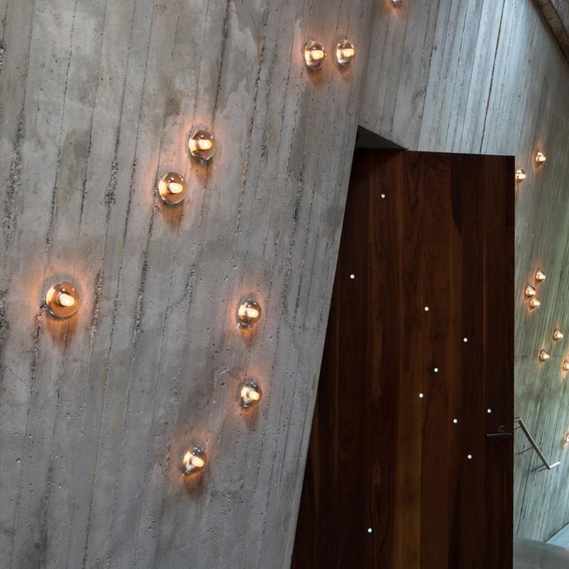 Rustic Outdoor Waterproof LED Glass Wall Lights