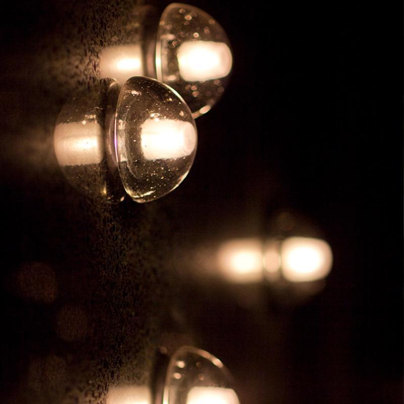 Rustic Outdoor Waterproof LED Glass Wall Lights