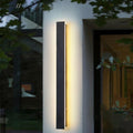 Outdoor Waterproof Metal Black Wall Lights - Modern Long Strip Design
