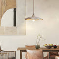 Japanese 1-Light Cement Wavy Pendant Lamp