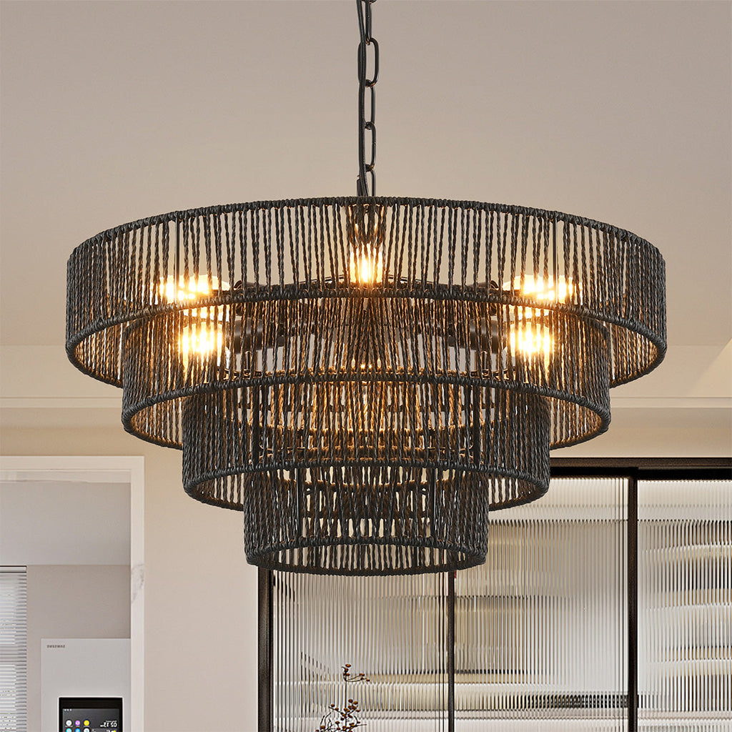 Japanese Zen Chandelier | Creative Ceiling Lights | Art-Inspired Design | Tranquil Home Decor | Unique Pendant Lighting