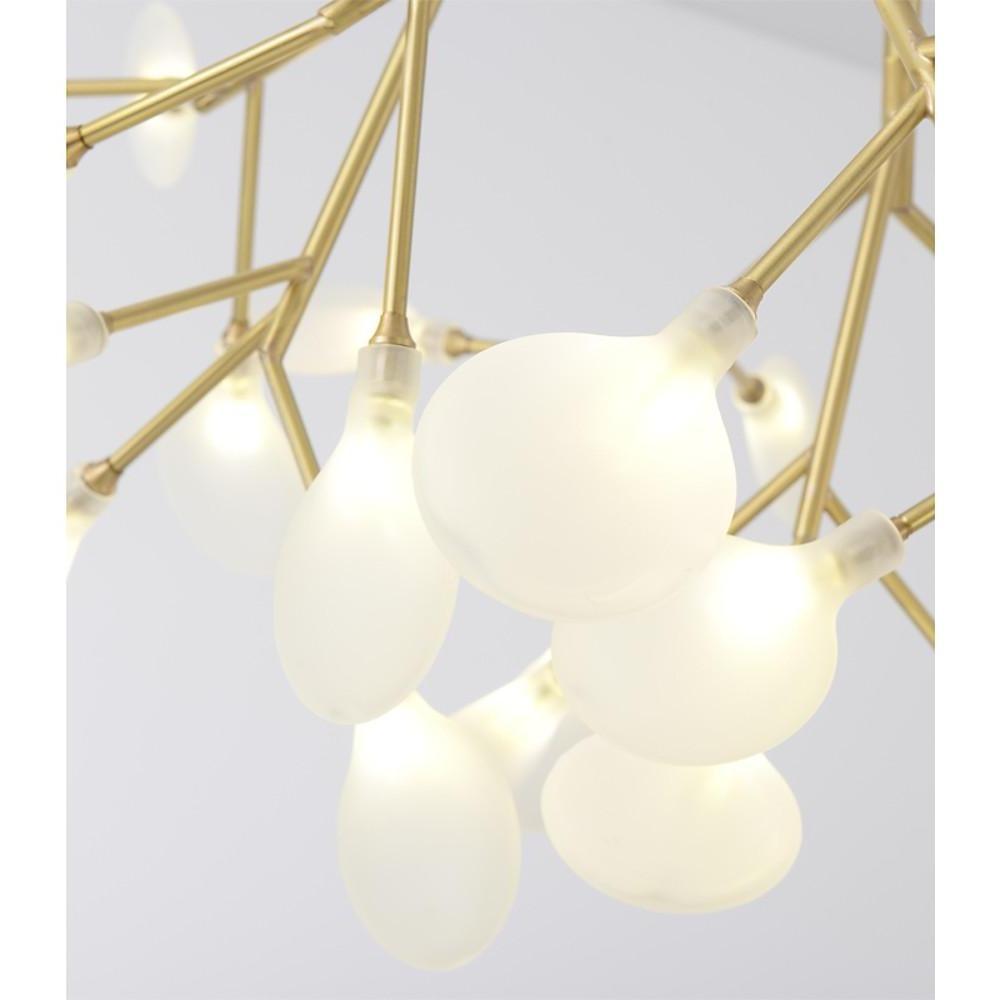 Modern Copper Sputnik Chandelier LED 45 Lights Creative Design