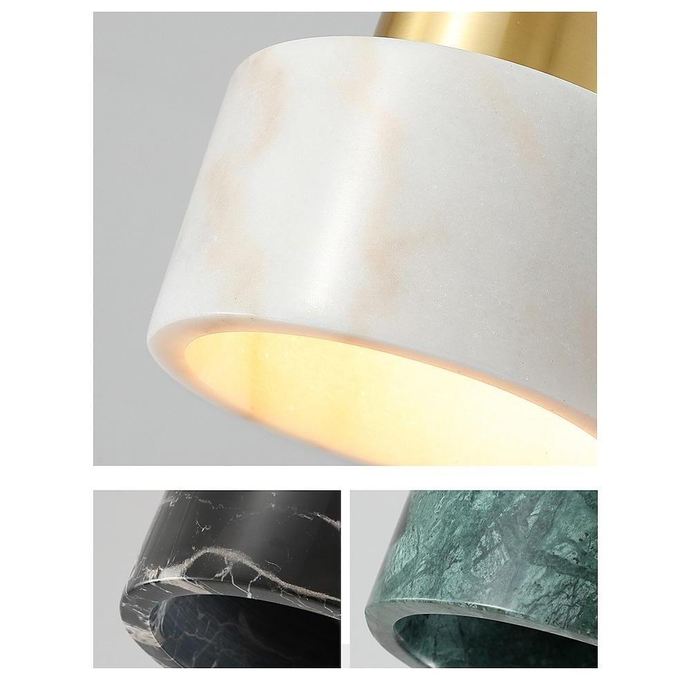 Modern Metal Marble Mini Pendant Light fixture Artistic Home Lighting