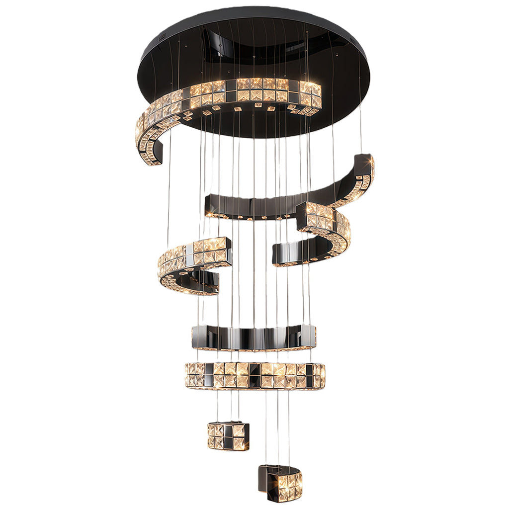 K9 Crystal Chandelier Modern Elegant Ceiling Light