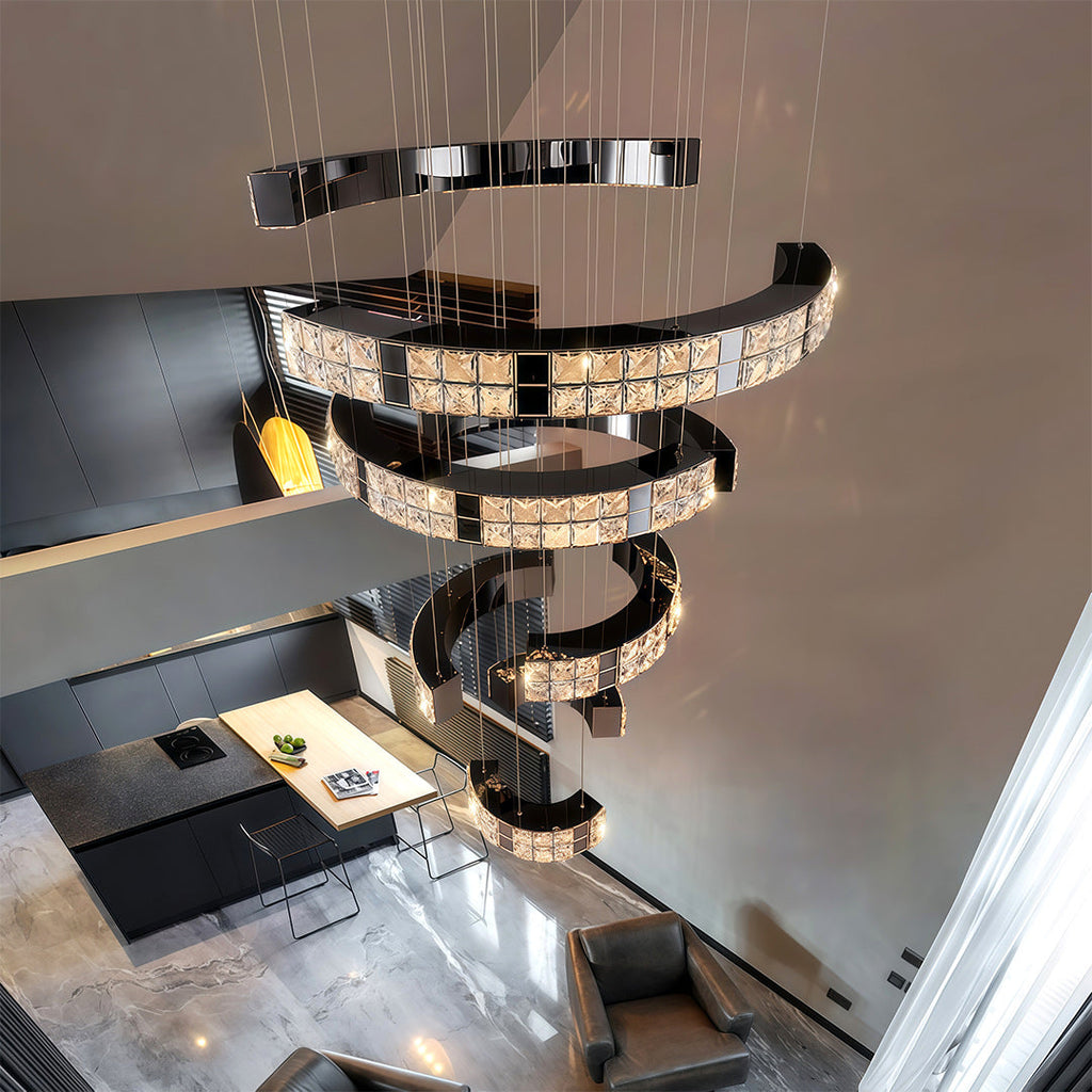 K9 Crystal Chandelier Modern Elegant Ceiling Light