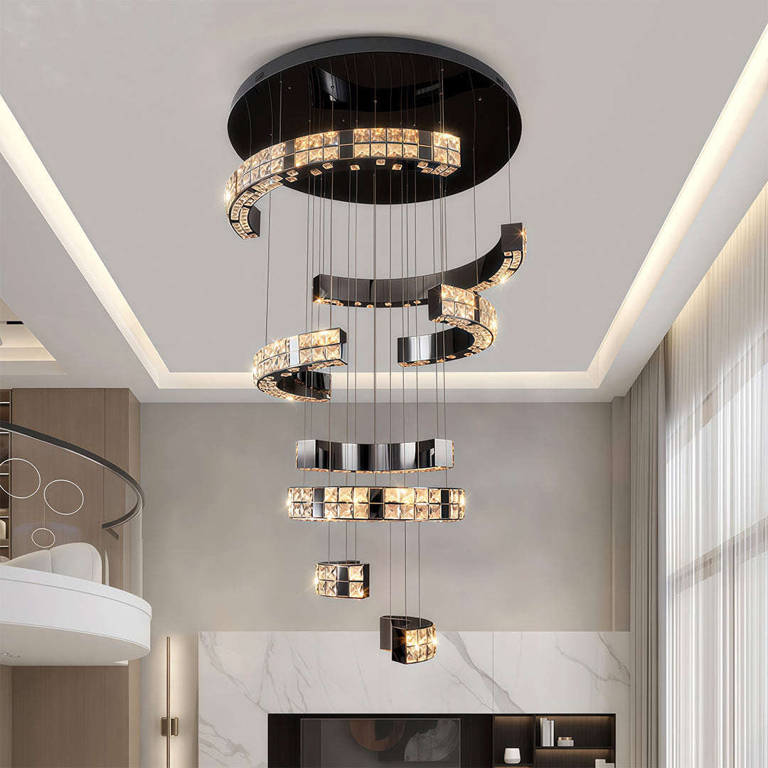 K9 Crystal Chandelier Modern Elegant Ceiling Light