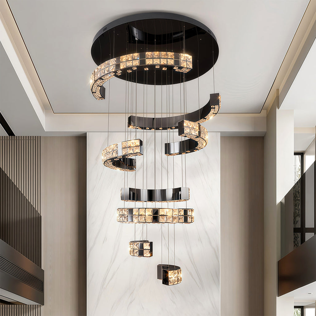 K9 Crystal Chandelier Modern Elegant Ceiling Light