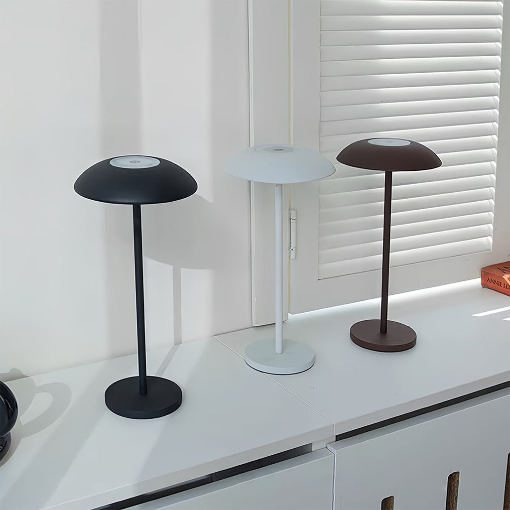 Contemporary LED Table Lamp - Minimalist Rechargeable Dimmable Design for Home and Office Lighting