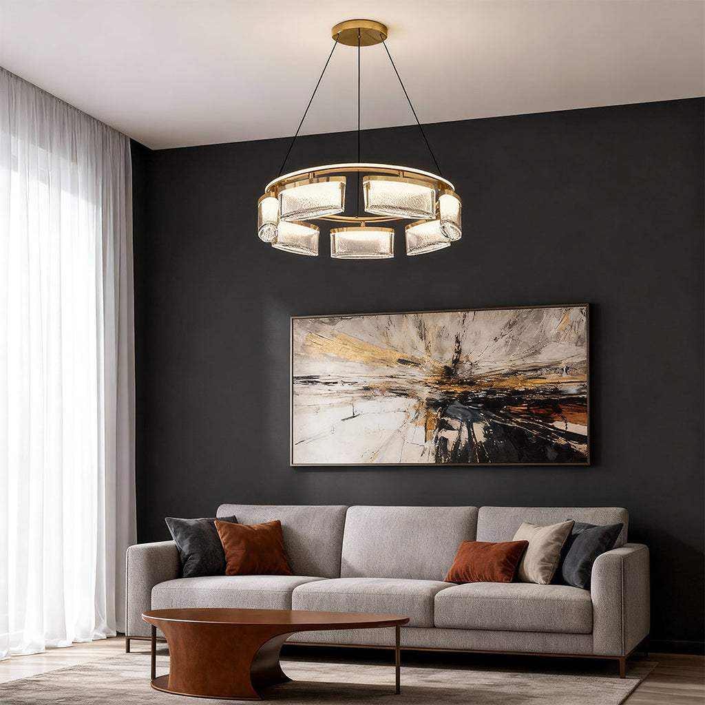 Luxury Modern Aluminum Chandelier Crystal Ceiling Lights