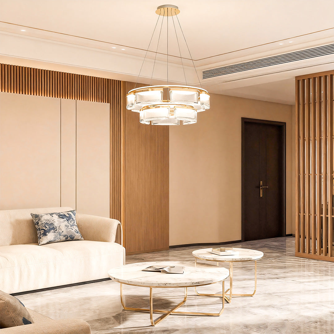Luxury Modern Aluminum Chandelier Crystal Ceiling Lights
