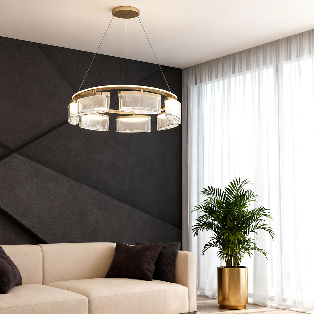 Luxury Modern Aluminum Chandelier Crystal Ceiling Lights