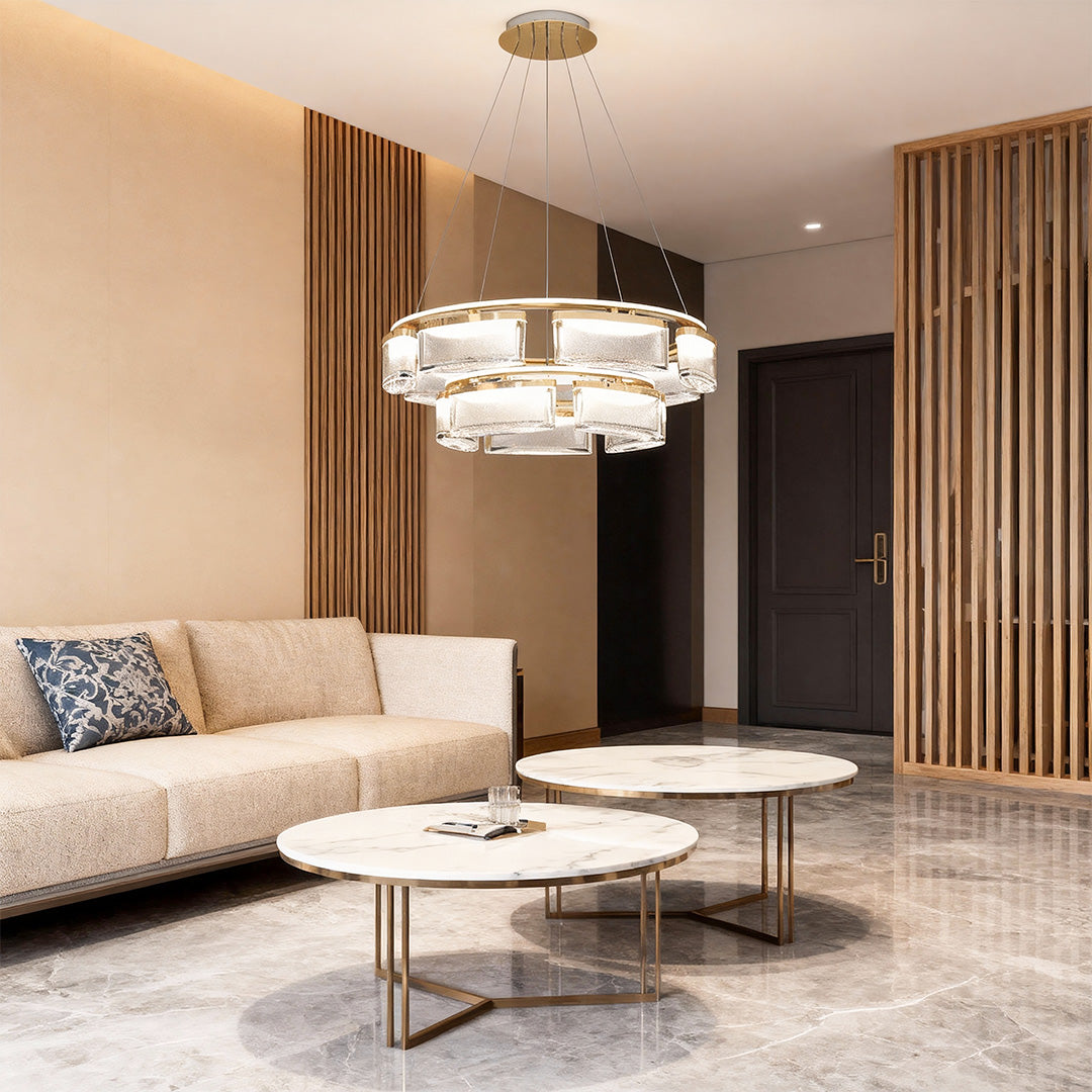 Luxury Modern Aluminum Chandelier Crystal Ceiling Lights