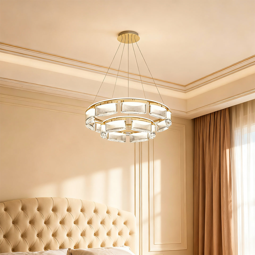 Luxury Modern Aluminum Chandelier Crystal Ceiling Lights