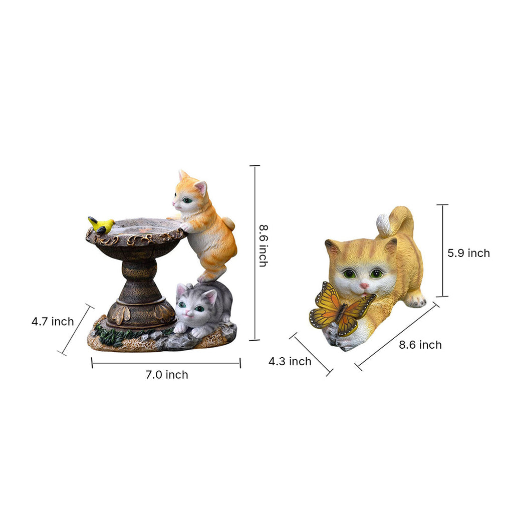 Solar Animal Garden Lights - Eco-Friendly Decorative Solar Resin Animals for Outdoor Lighting