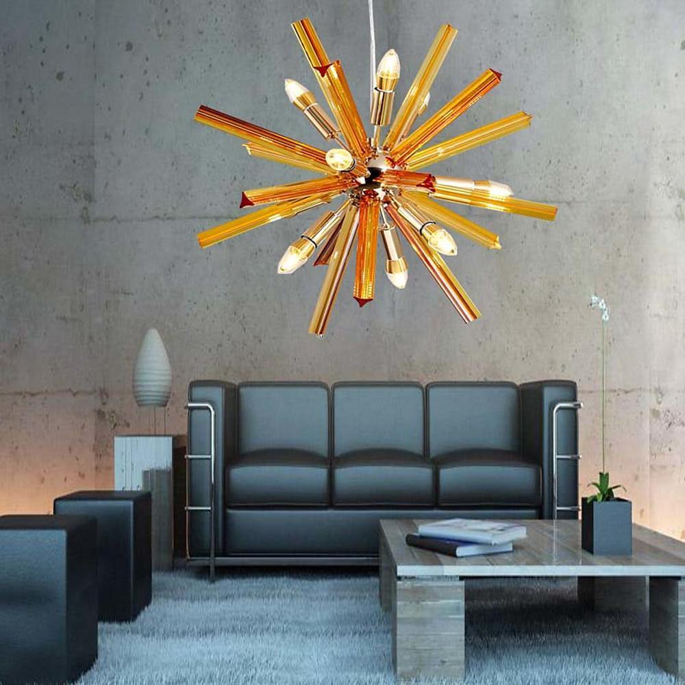 9-Light LED Metal Pendant Light for Modern Kitchen Island