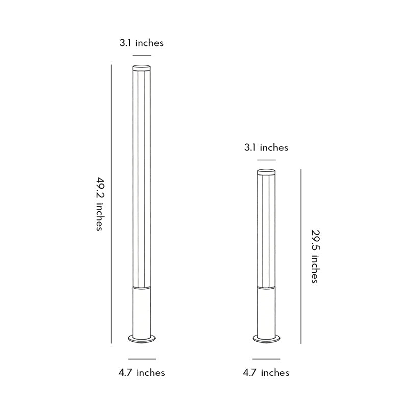 Landscape Bollard Lamp - Waterproof Outdoor Decorative Light