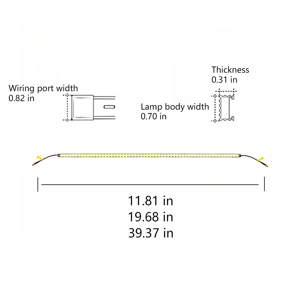 Exterior LED Step Lights Long Strip Decorative Lamp for Stairs, Pathways, and Gardens