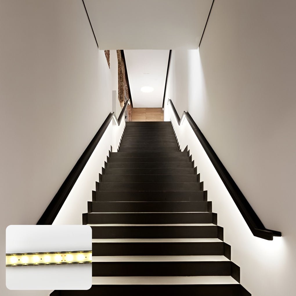 Exterior LED Step Lights Long Strip Decorative Lamp for Stairs, Pathways, and Gardens
