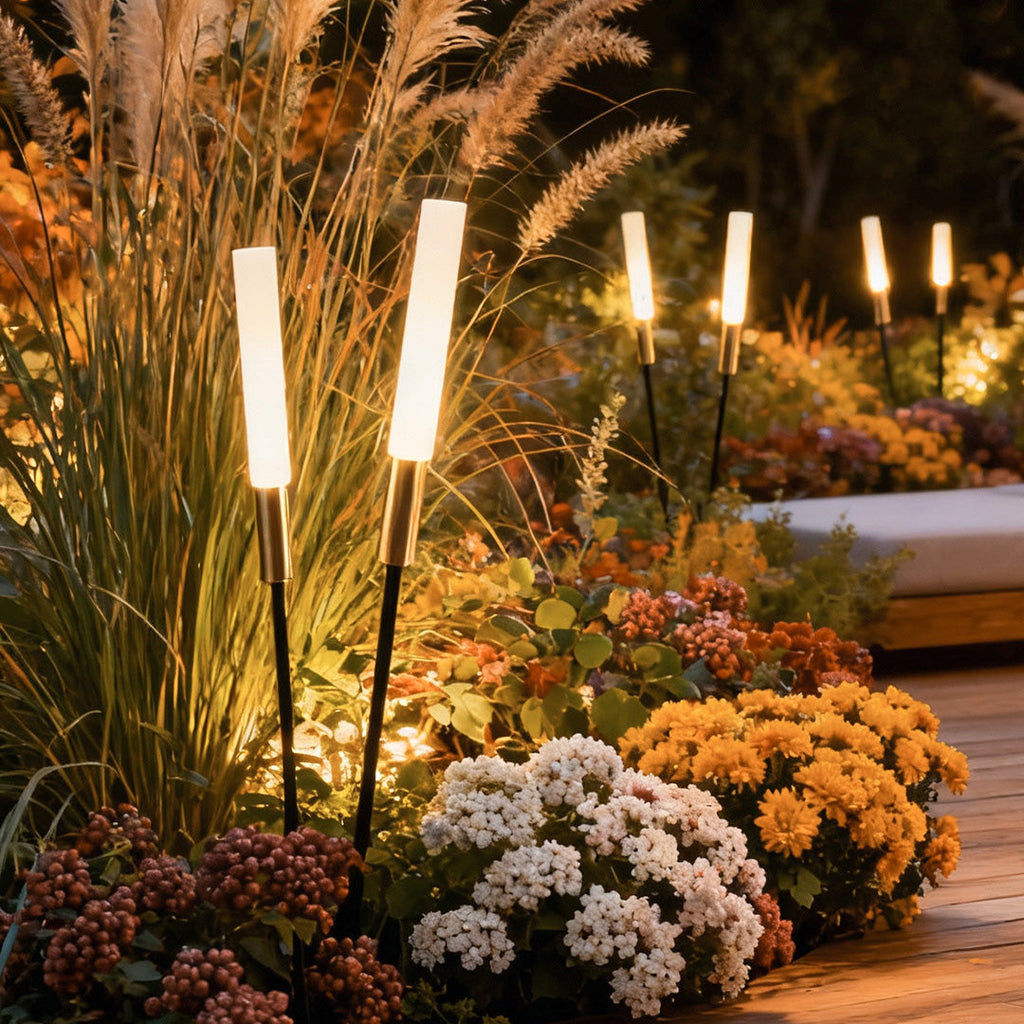 Outdoor LED Landscape Light Spikes - Metal Lawn Lighting