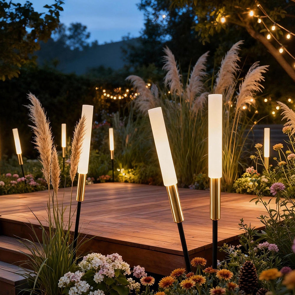 Outdoor LED Landscape Light Spikes - Metal Lawn Lighting