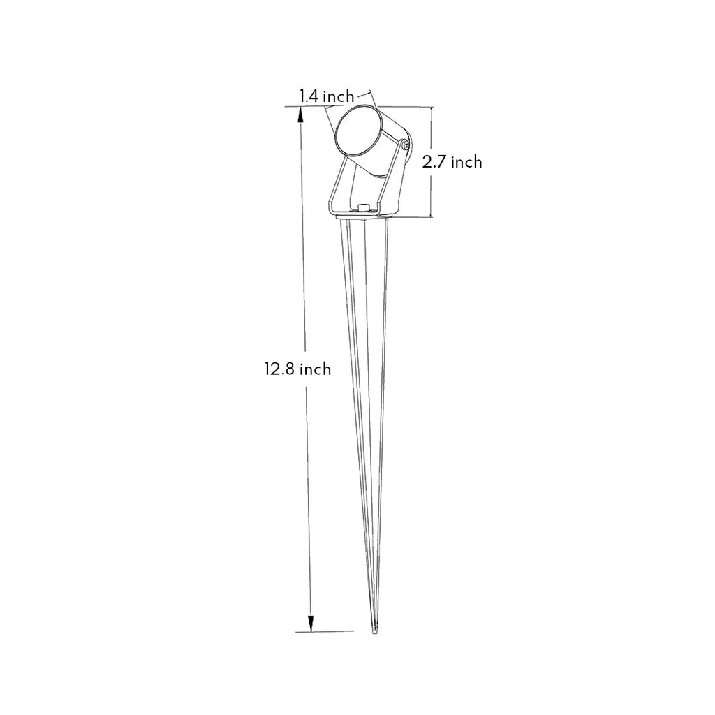 Stainless Steel Waterproof Landscape Spotlights - Outdoor Stake Light for Garden Illumination
