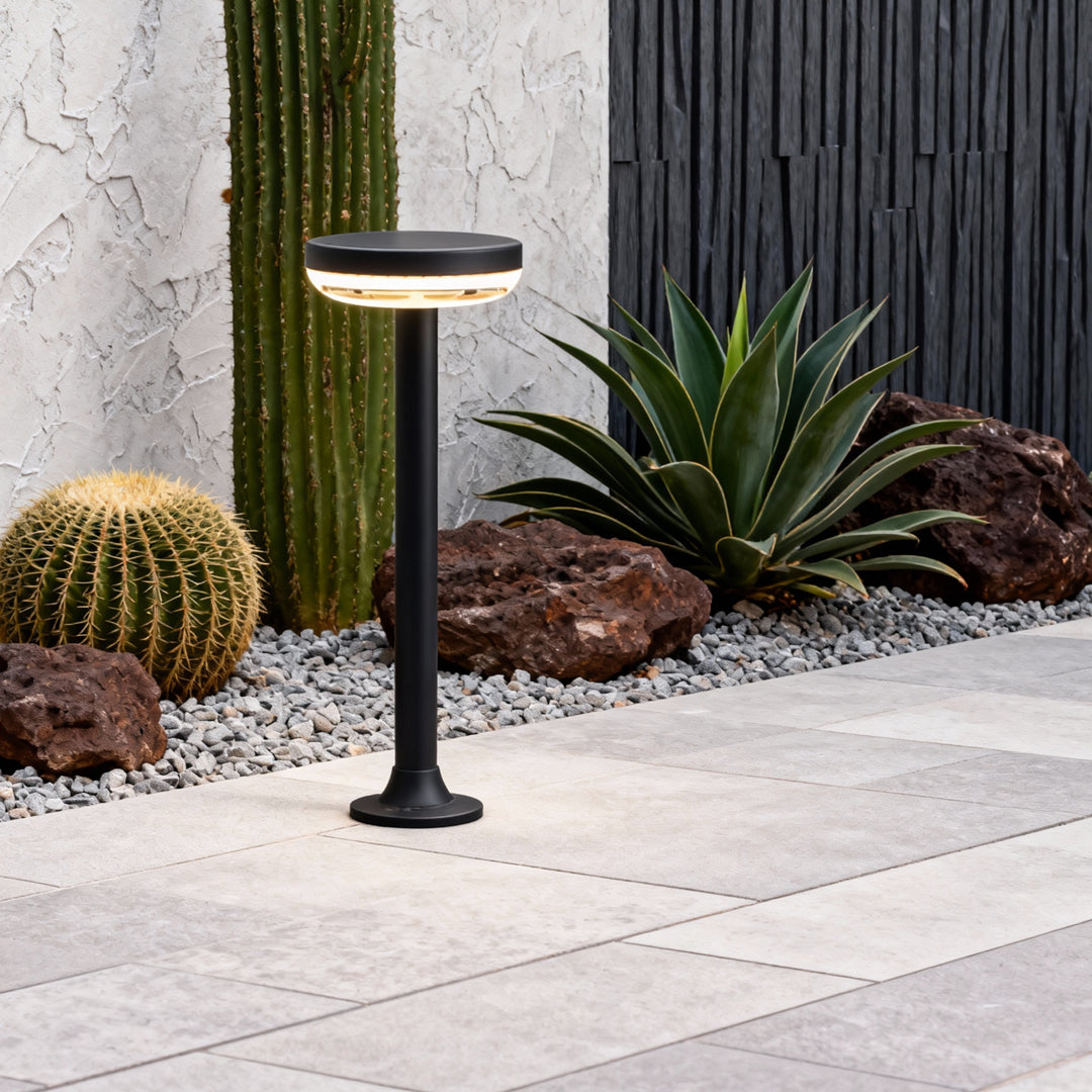 Path Light Solar Outdoor Waterproof Black LED Light - Energy Efficient Solar Lighting for Walkways and Gardens