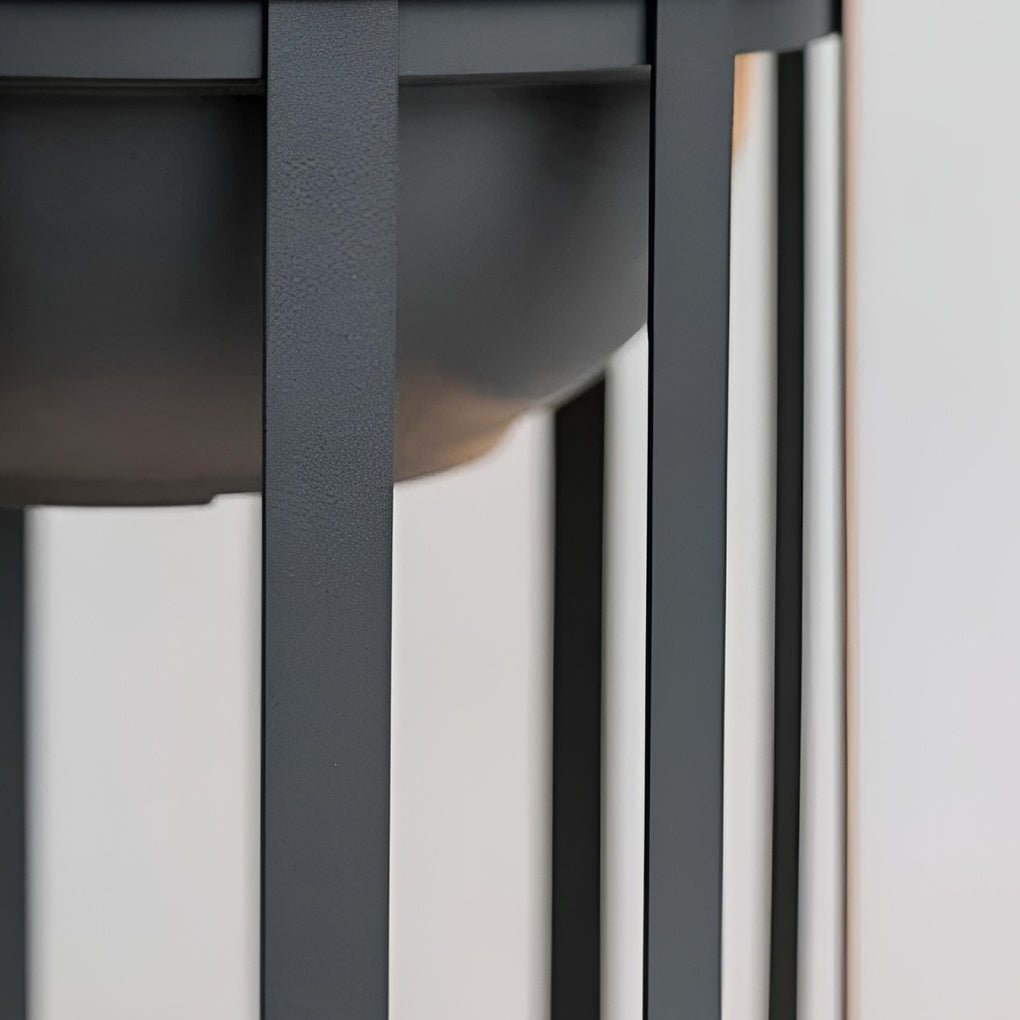 Industrial Solar LED Outdoor Lantern with Tray - Eco-Friendly Lighting Solutions