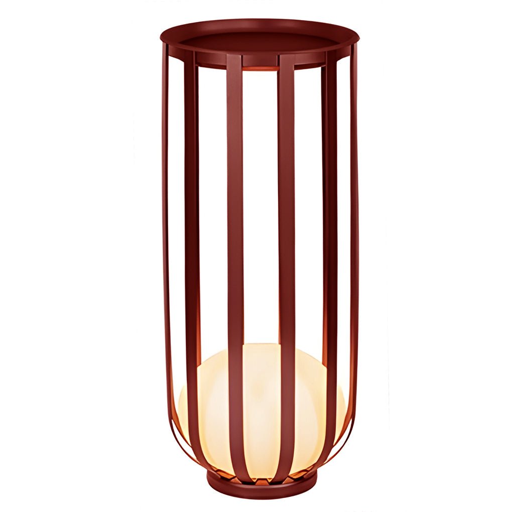 Industrial Solar LED Outdoor Lantern with Tray - Eco-Friendly Lighting Solutions